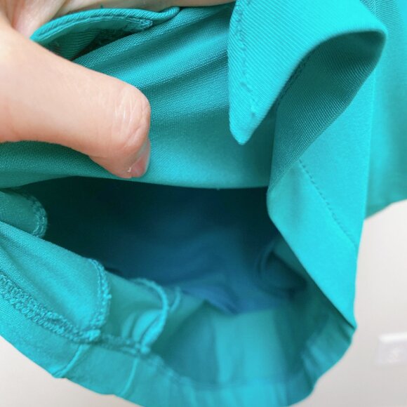 NWT Women's Solid Turquoise color Bodycon Midi Dress, size S - Picture 3 of 4